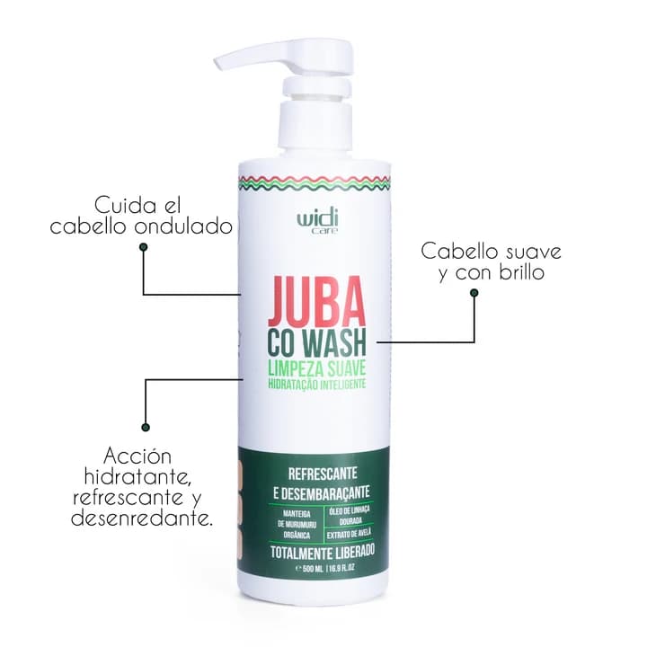 Cowash limpiador para cabellos con curvaturas JUBA 500ml