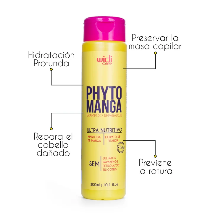 Shampoo de nutrición y reconstrucción Phytomanga 300ml